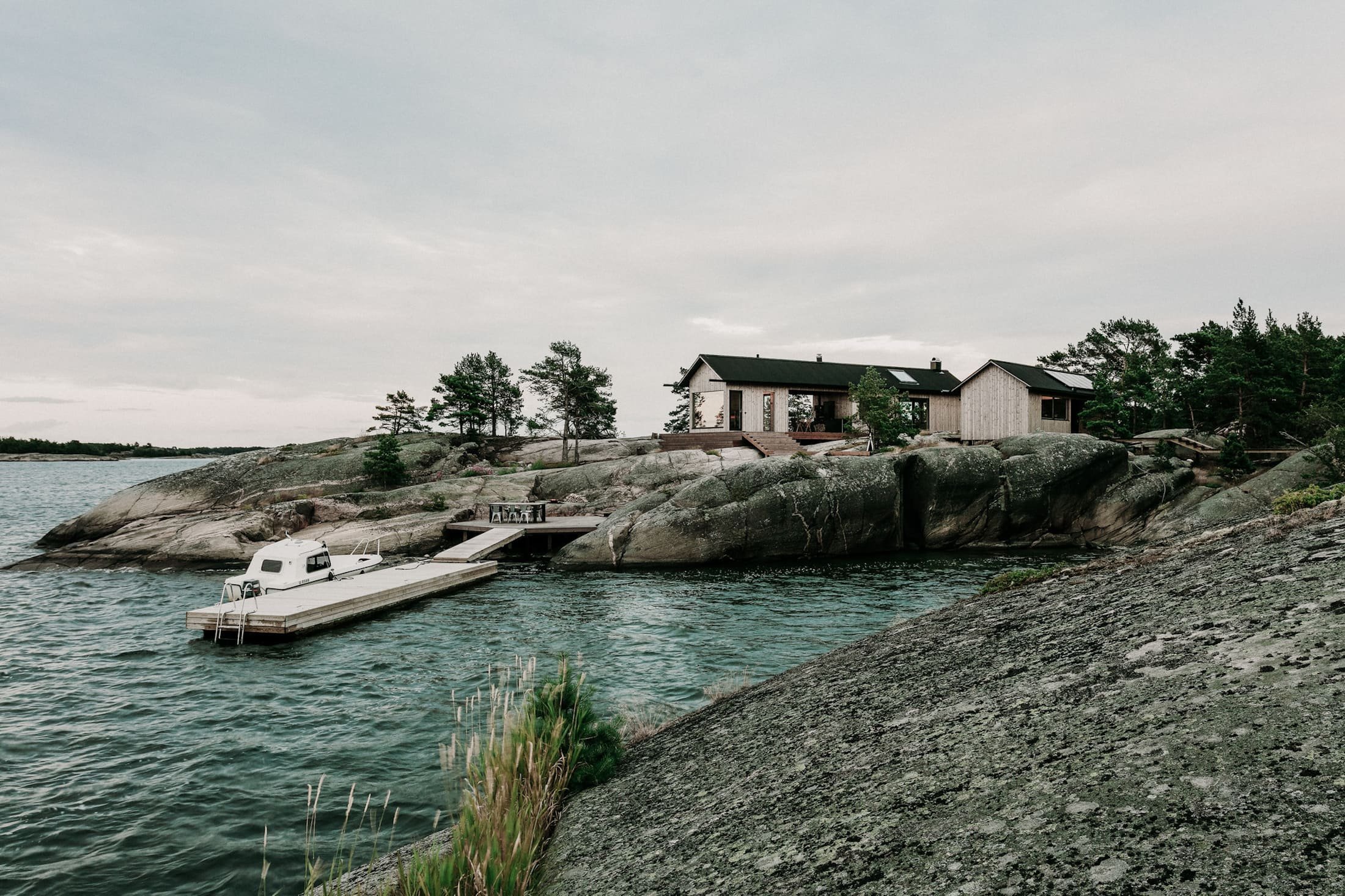 Soběstačné domy ve finském souostroví