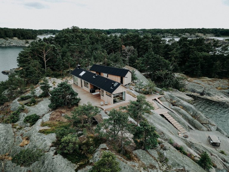 Soběstačné domy ve finském souostroví
