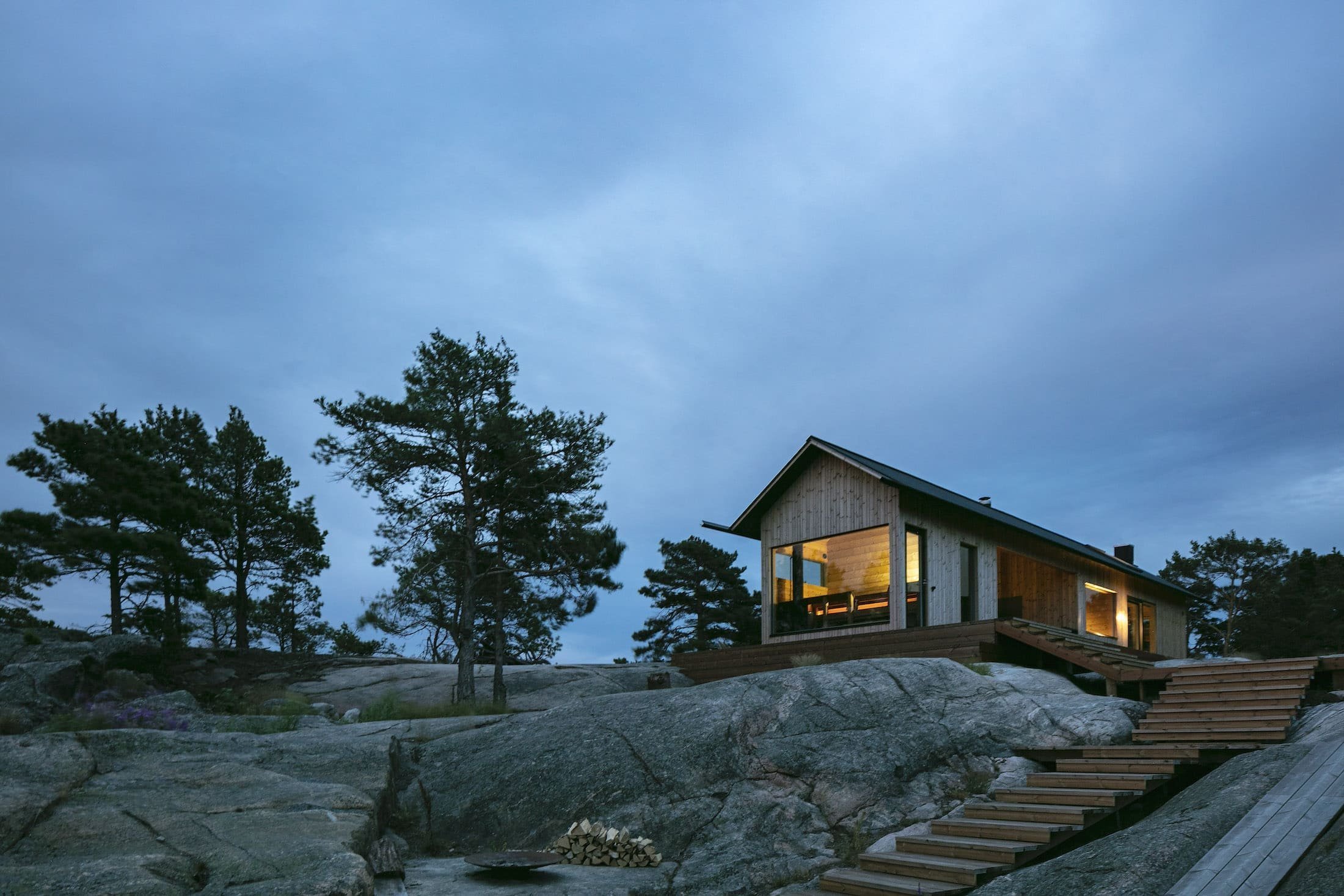 Soběstačné domy ve finském souostroví