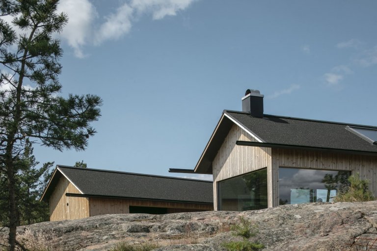 Soběstačné domy ve finském souostroví