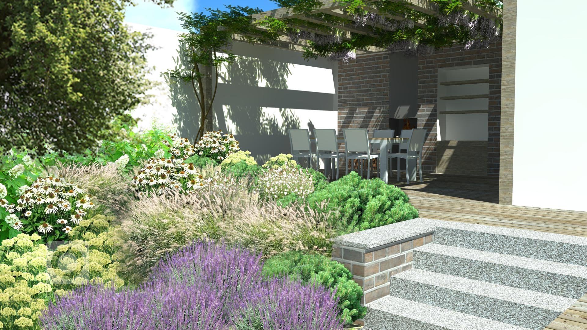 Zahrada v Podještí se nachází na maloměstě a majitelka si přála mít zahradu s pasážemi i hodně přírodními, což jí návrh zahrady splnil především v okolí tůňky.…