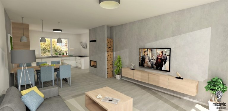 Návrh interiéru rodinného domu v Slovenskom Grobe.

Spolupráca so zákazníkmi prebehla na výbornú a výsledkom je tento pekný interiér. Spojenie nadčasových…