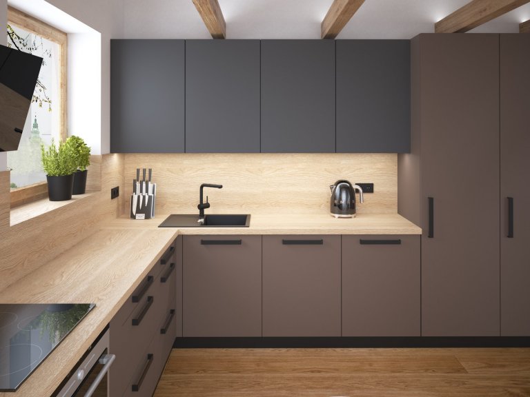 Startovní podkrovní bydlení mladého páru. Jistě vás zaujme jednoduchou dispozicí i&nbsp;útulností. Dominantou je moderní kuchyně v barevné kombinaci elegantní…