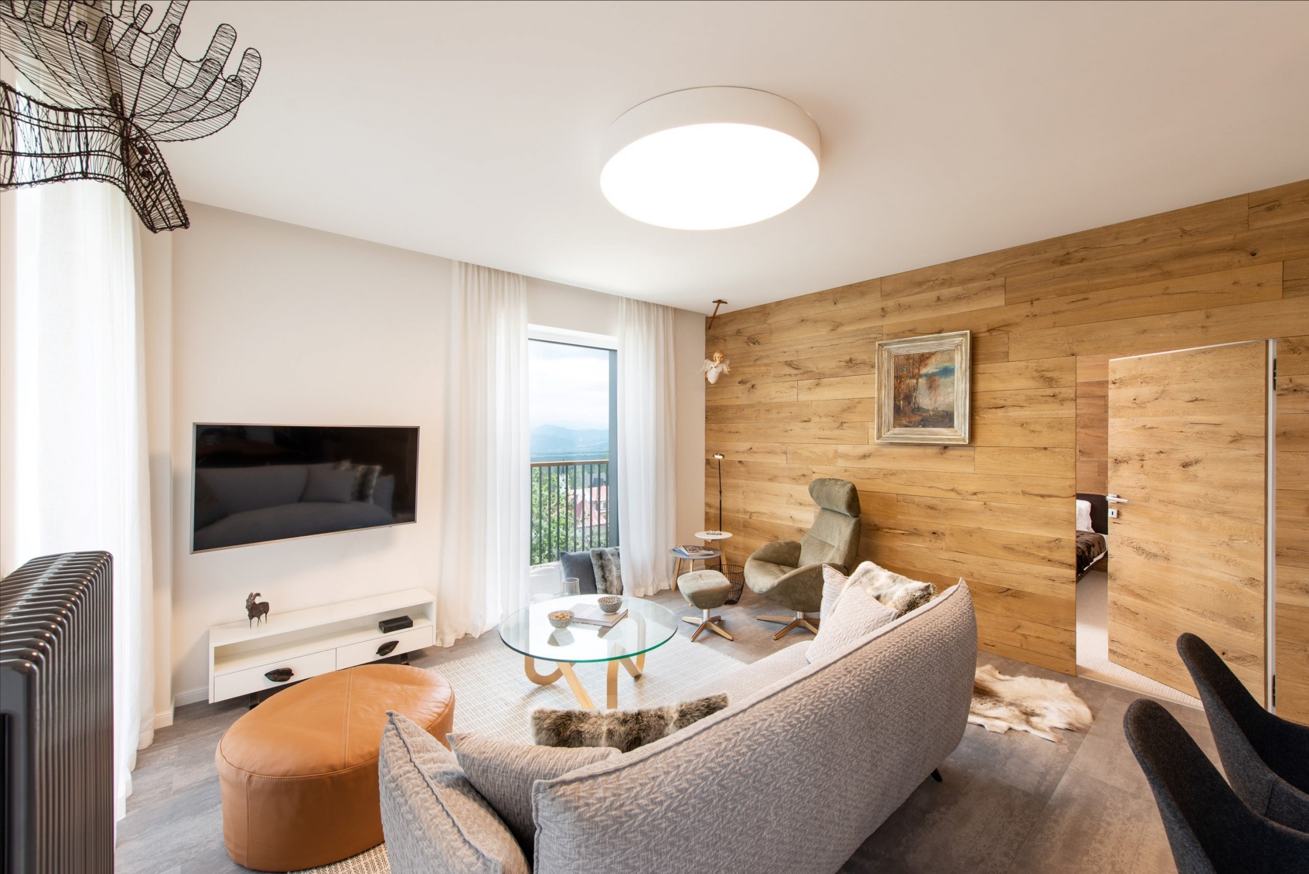 Apartmán ve Vysokých Tatrách s důrazem na přírodní materiály