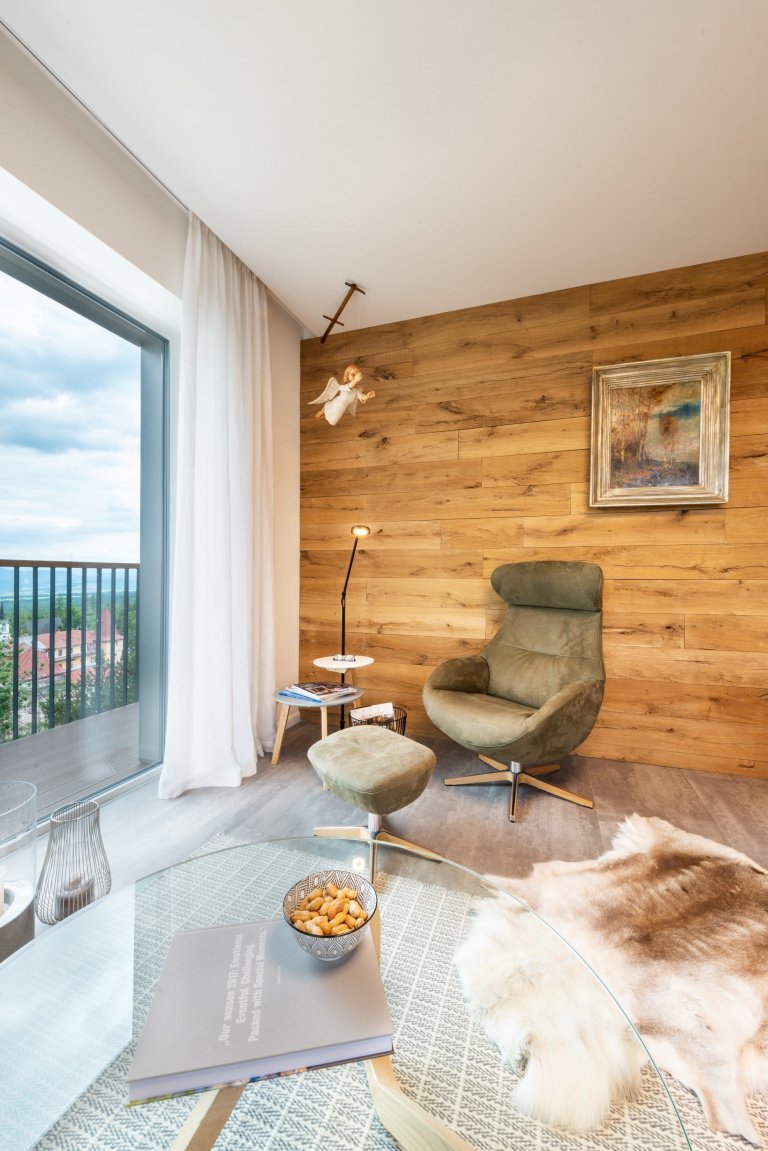 Apartmán ve Vysokých Tatrách s důrazem na přírodní materiály