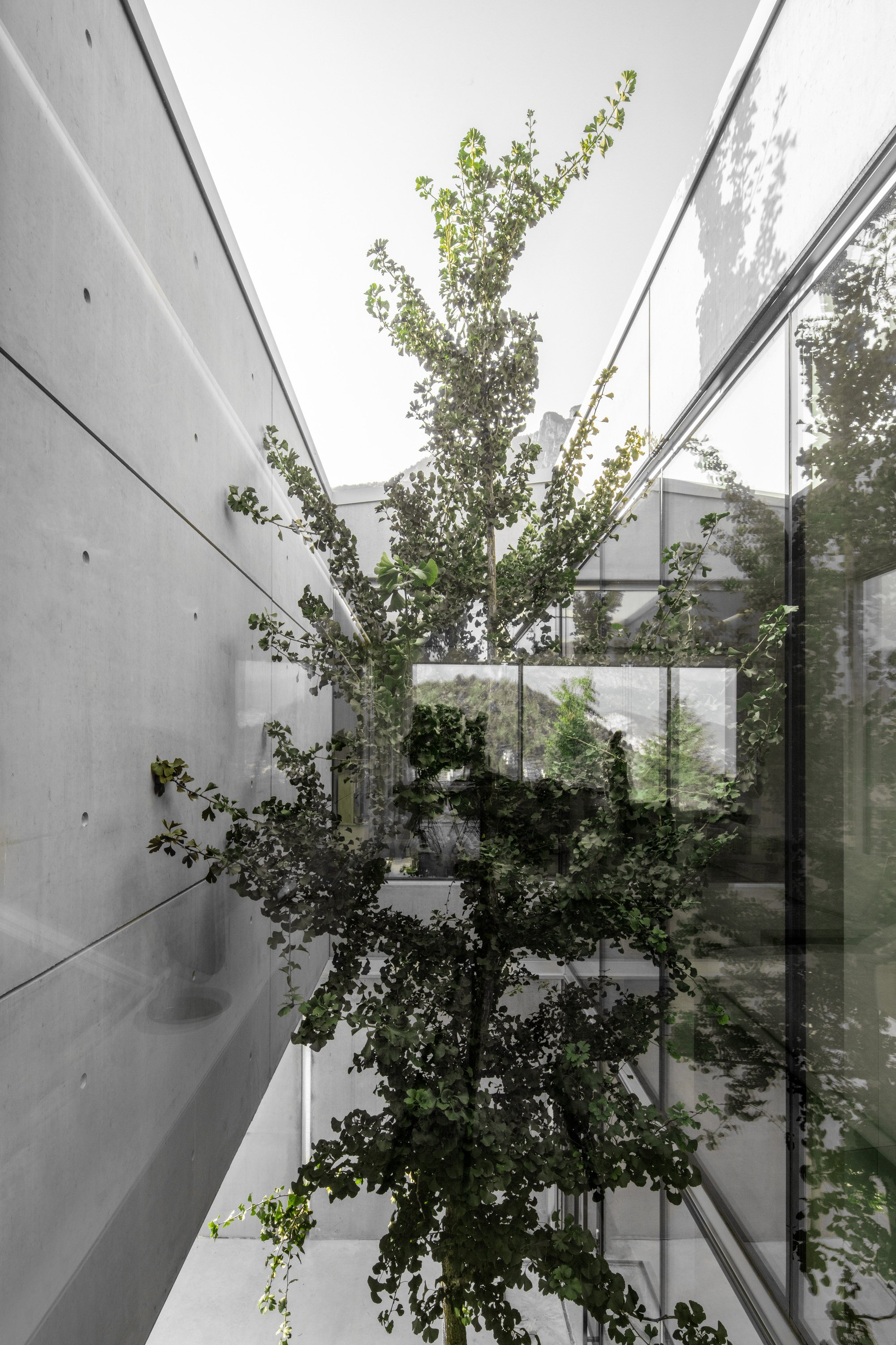 Moderní dům otevřený do krajiny