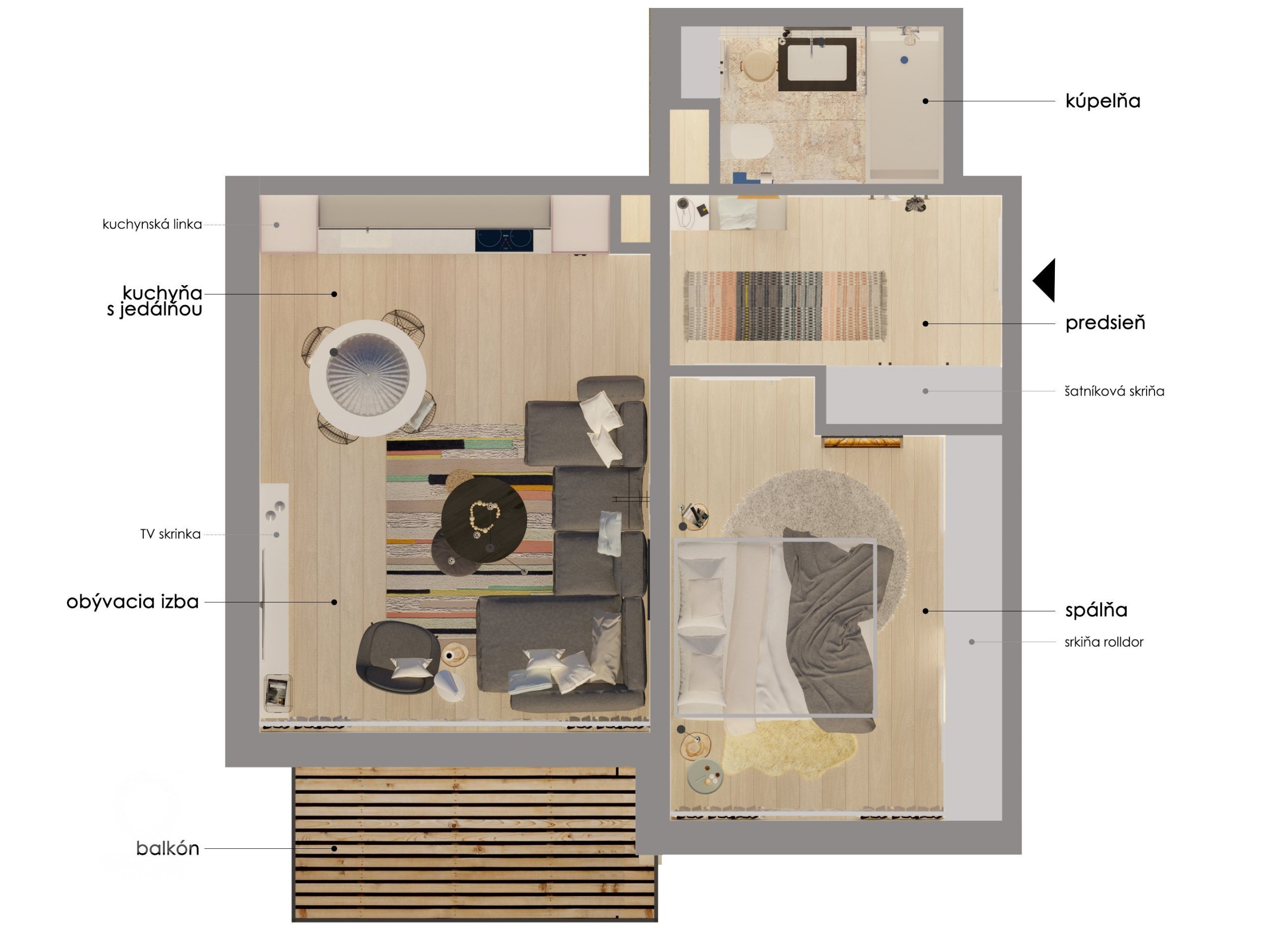 Moderný dvojizbový byt v Trenčíne