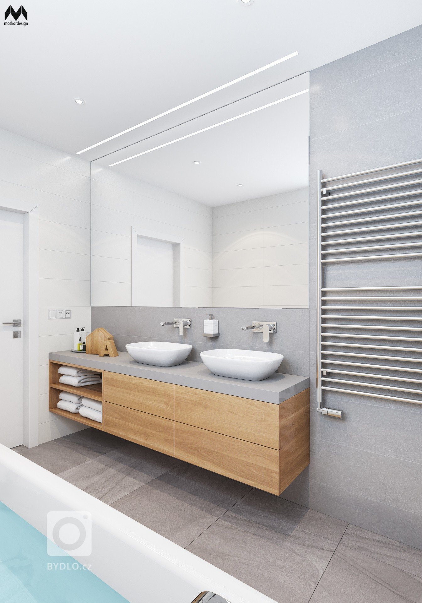 NÁVRH INTERIÉRU RODINNÉHO DOMU

- OBÝVACÍ POKOJ S KUCHYNÍ, ZÁDVEŘÍ, CHODBA, DVĚ KOUPELNY

- MODERNÍ, VZDUŠNÝ INTERIÉR S PŘEVLÁDAJÍCÍ BÍLOU BARVOU V…