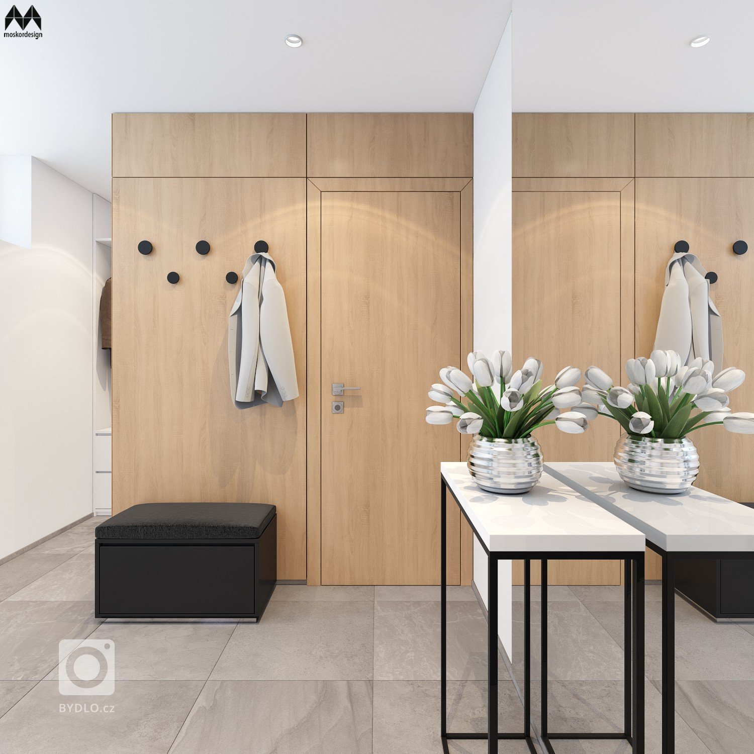 NÁVRH INTERIÉRU RODINNÉHO DOMU

- OBÝVACÍ POKOJ S KUCHYNÍ, ZÁDVEŘÍ, CHODBA, DVĚ KOUPELNY

- MODERNÍ, VZDUŠNÝ INTERIÉR S PŘEVLÁDAJÍCÍ BÍLOU BARVOU V…