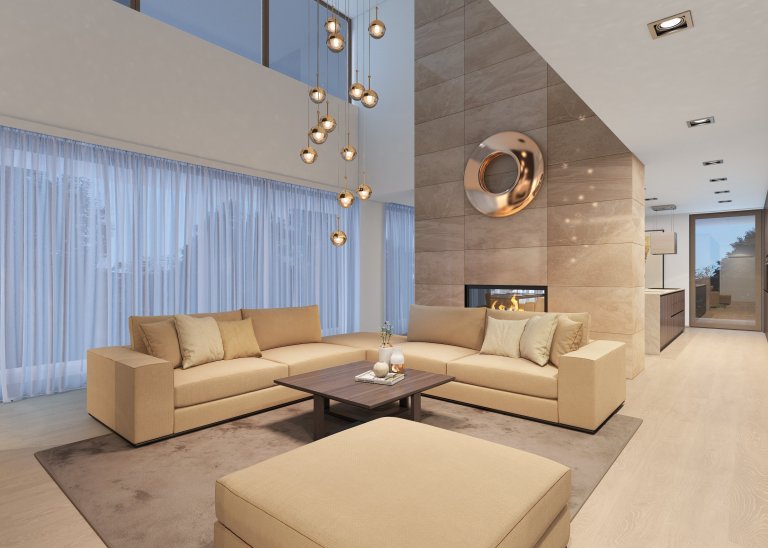 Návrh interiéru dvoupodlažního domu, kde jsou použity exkluzivní materiály s vysokou kvalitou. Interiéry jsou řešeny velkoryse, obzvláště hlavní denní prostor…