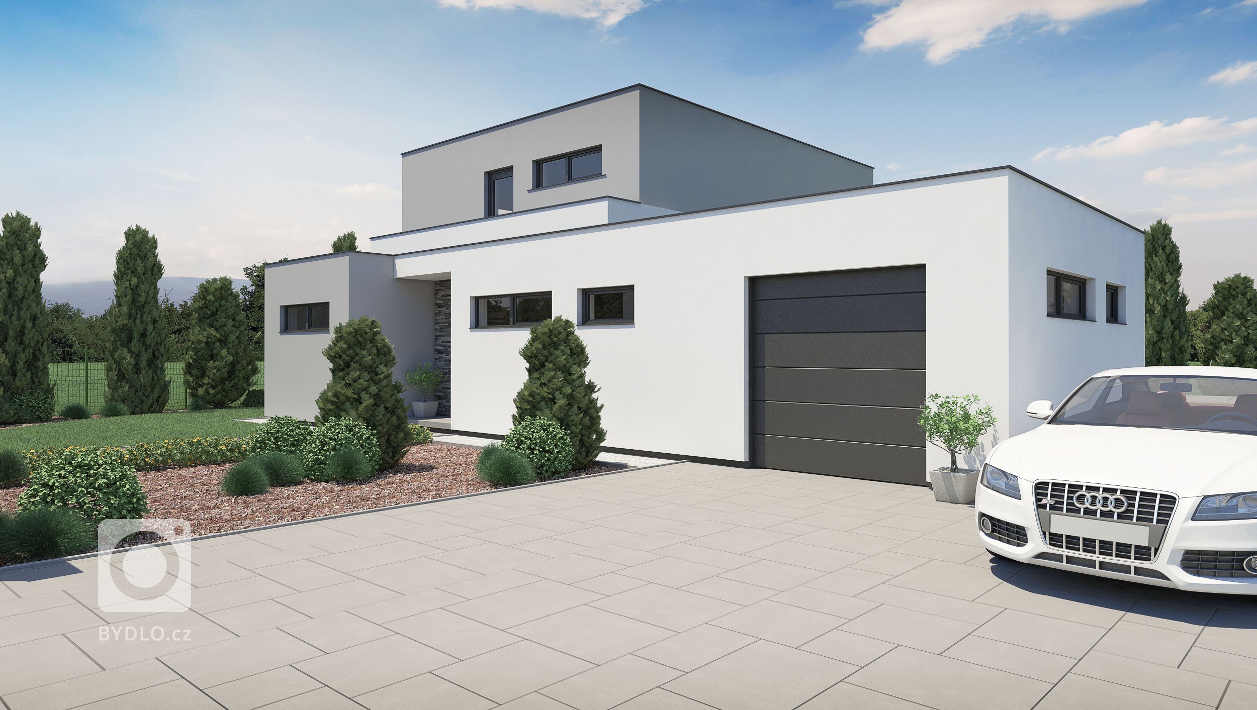 Návrh interiéru a&nbsp;exteriéru rodinného domu. Řešené místnosti: zádveří, chodba, d dvě koupelny na&nbsp;1NP, schodiště, kuchyně, obývací pokoj, dětská herna…