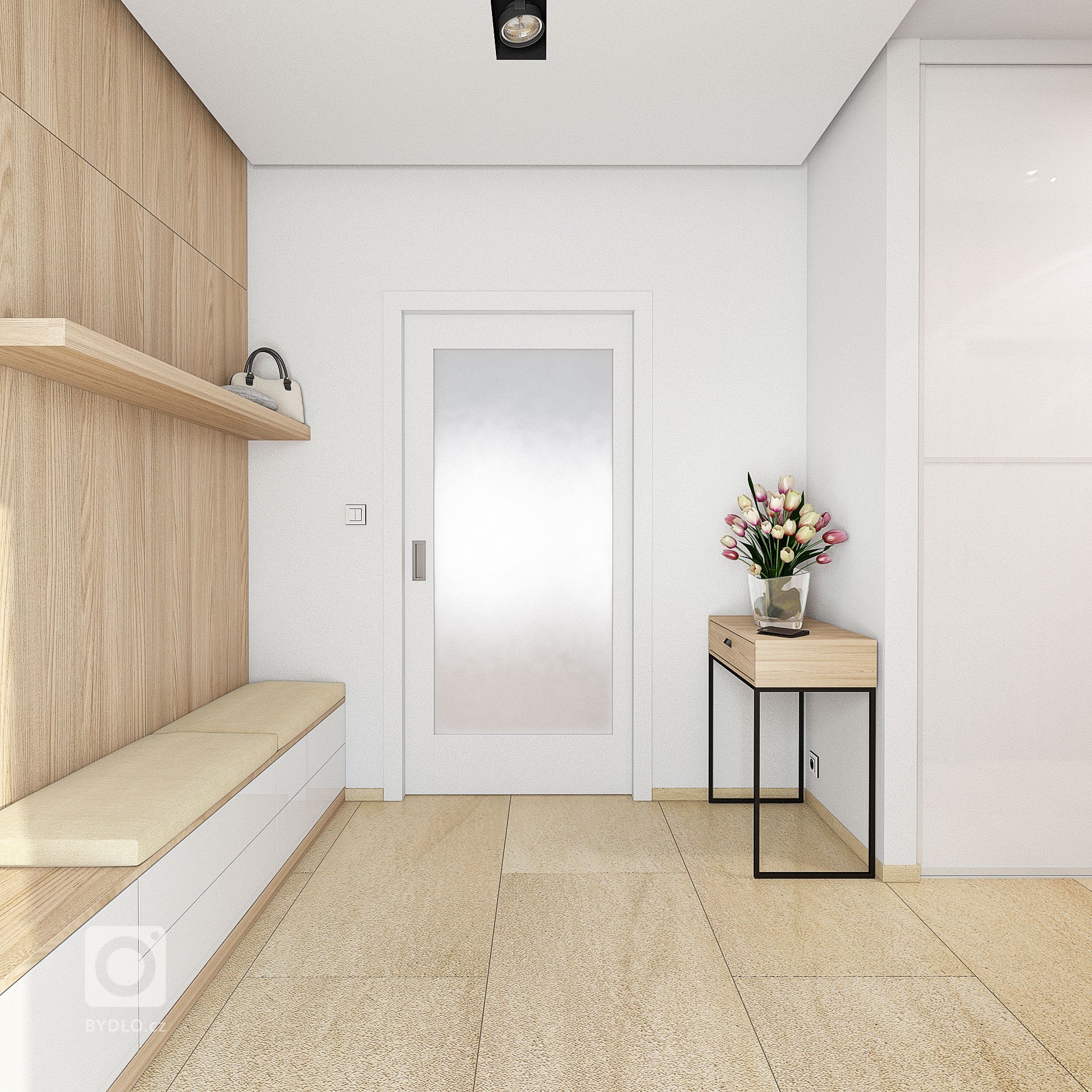 Návrh interiéru a&nbsp;exteriéru rodinného domu. Řešené místnosti: zádveří, chodba, d dvě koupelny na&nbsp;1NP, schodiště, kuchyně, obývací pokoj, dětská herna…