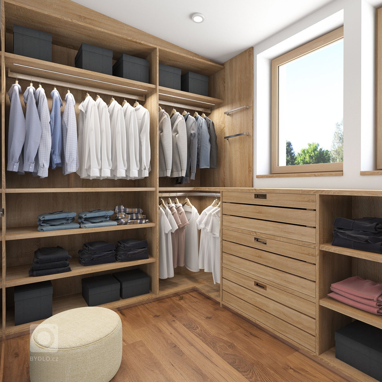 V hlavní roli: dřevo

Návrh interiéru novostavby dvoupodlažního rodinného domu se sedlovou střechou. V&nbsp;interiérech se hojně objevuje dřevo, které je…