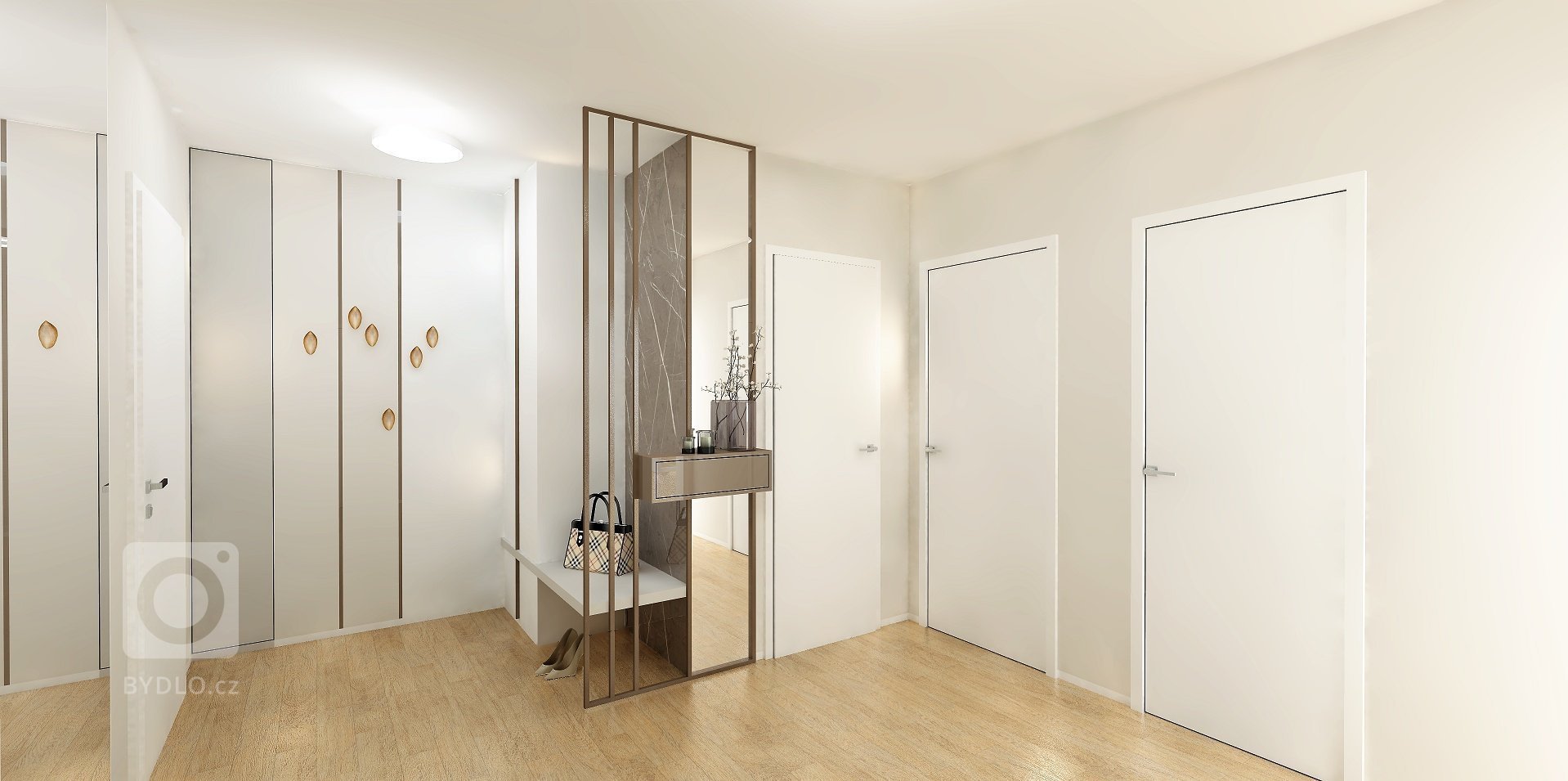 Byt v nejvyšším patře nového bytového domu nabízí&nbsp;krásné výhledy na Brno. Celý interiér je v jemných, &nbsp;přírodních tónech, Dispozice 3kk je téměř…