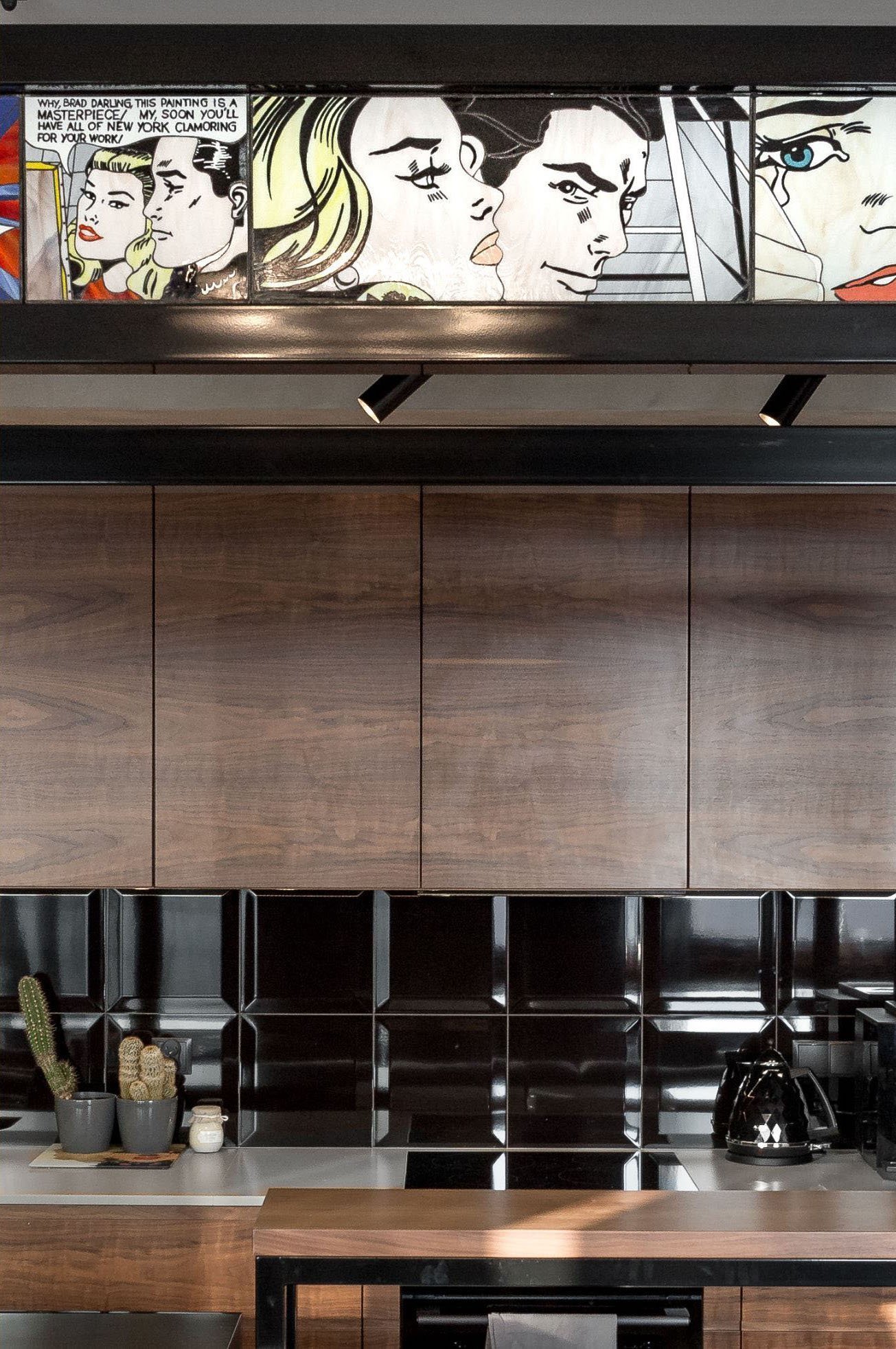 Elegantní bydlení má doplňky s prvky komiksu