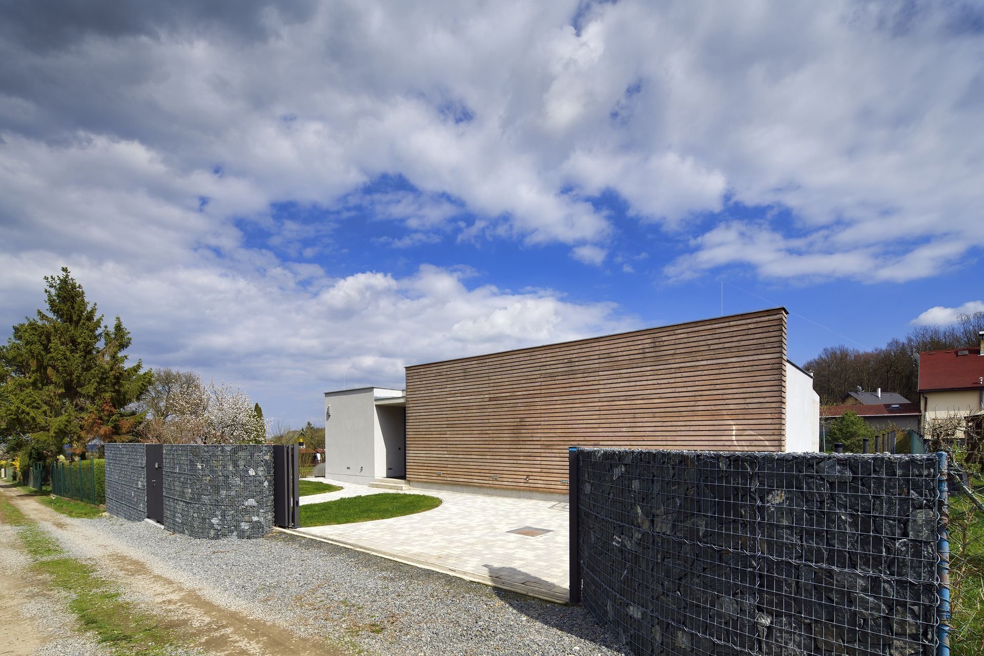 Jednopodlažní dům z betonu