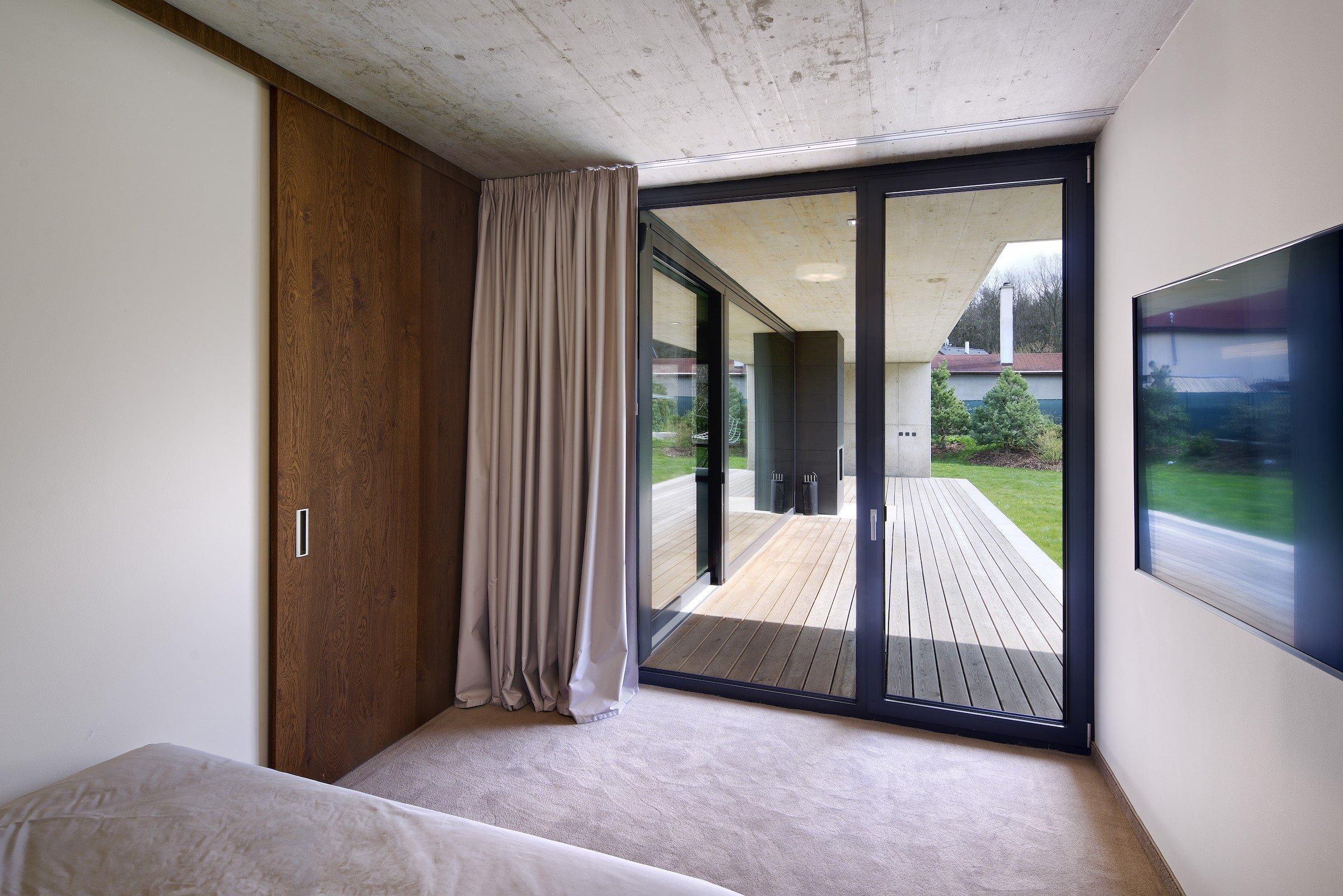 Jednopodlažní dům z betonu