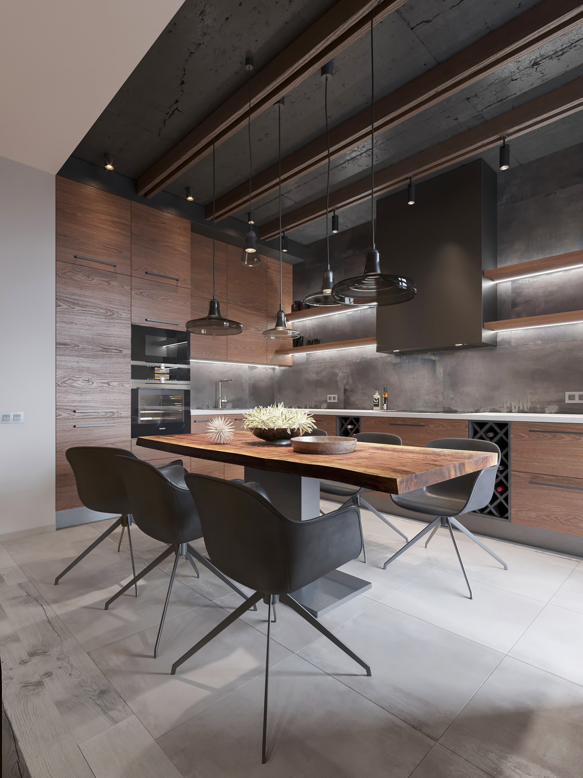 Moderní bydlení se žlutou sedačkou