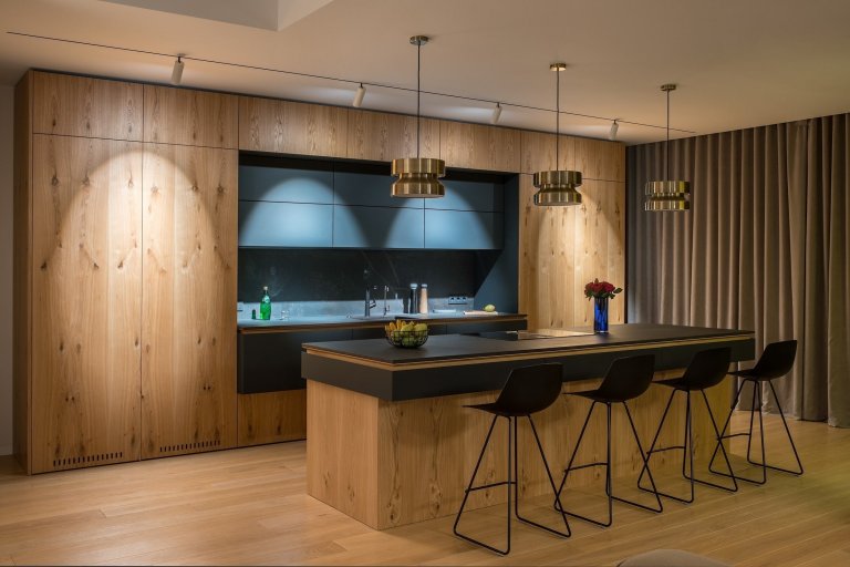 Moderní interiér bytu v Kyjevě