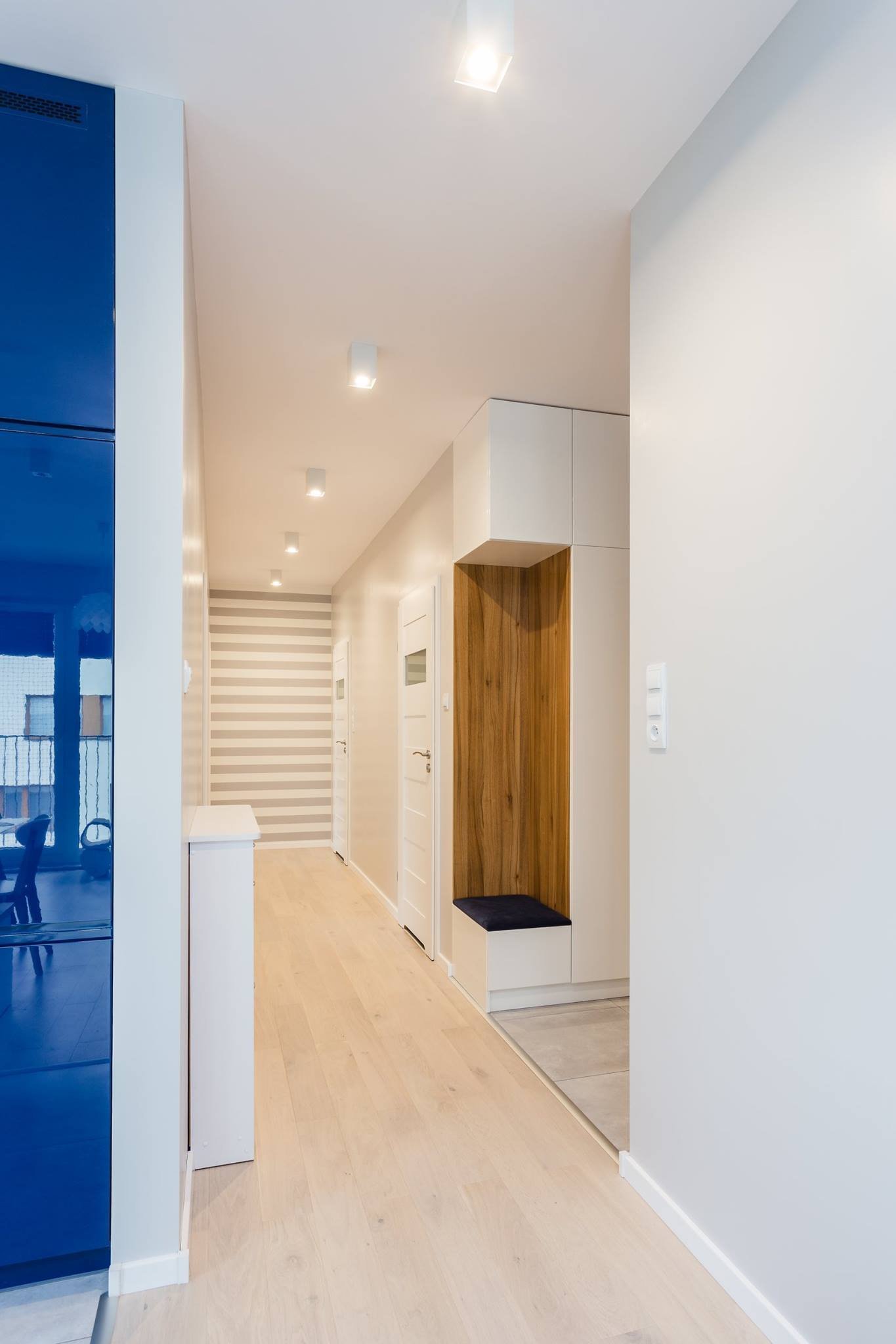 Modrá barva v interiéru