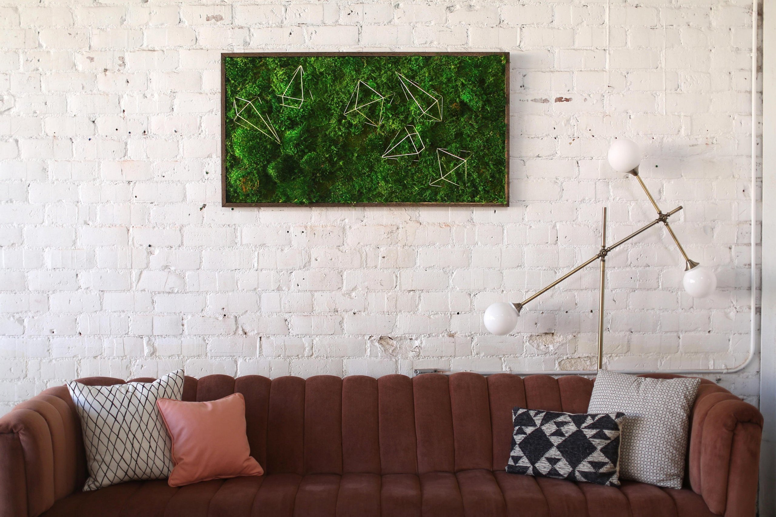 Obrazy z mumifikovaného mechu jsou výjimečný interiérový prvek