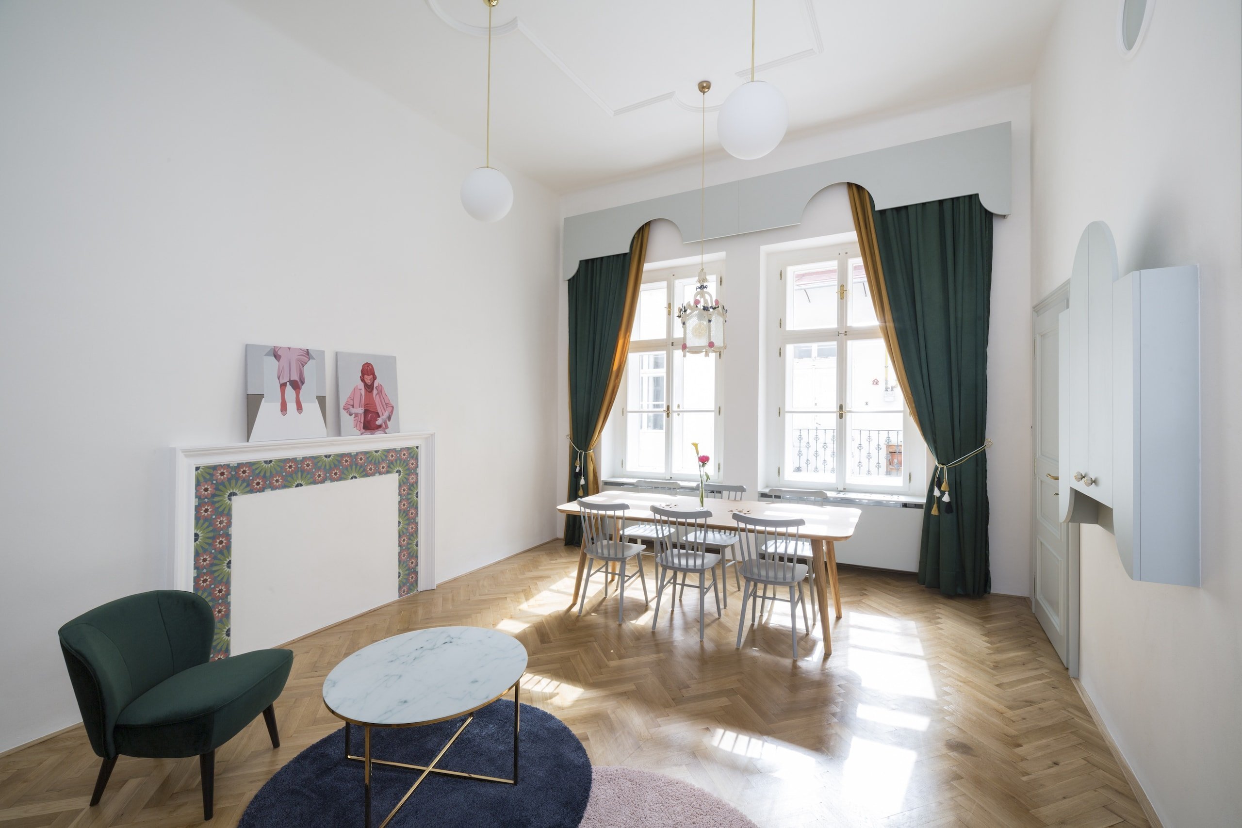 Proměna původního pavlačového bytu na moderní bydlení