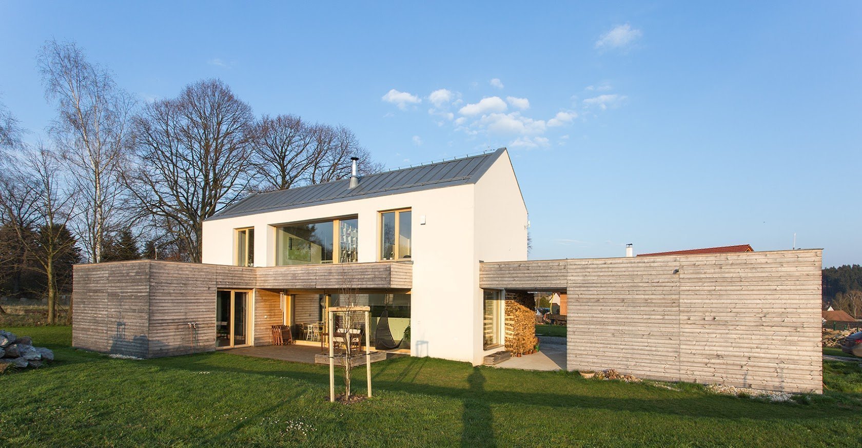 Rodinný dům na rovinaté stavební parcele