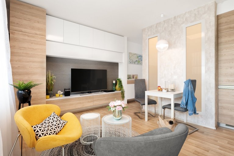 Celková změna dispozice Garsonky 33 m2 navržené developerem

Garsonka se nachází v&nbsp;novostavbě bytového domu zkolaudovaného v&nbsp;roce 2017.&nbsp;…