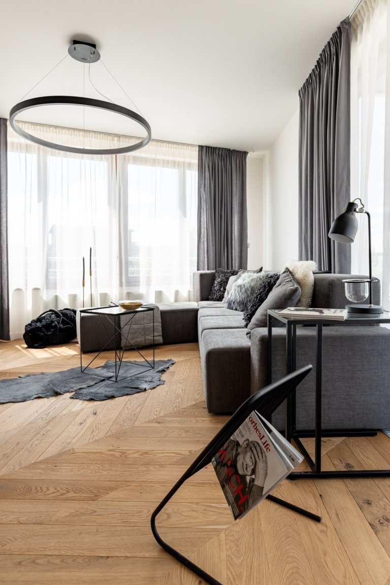 V celém interiéru jsou použité interiérové doplňky ze sortimentu našeho showroomu LOOOOX. 