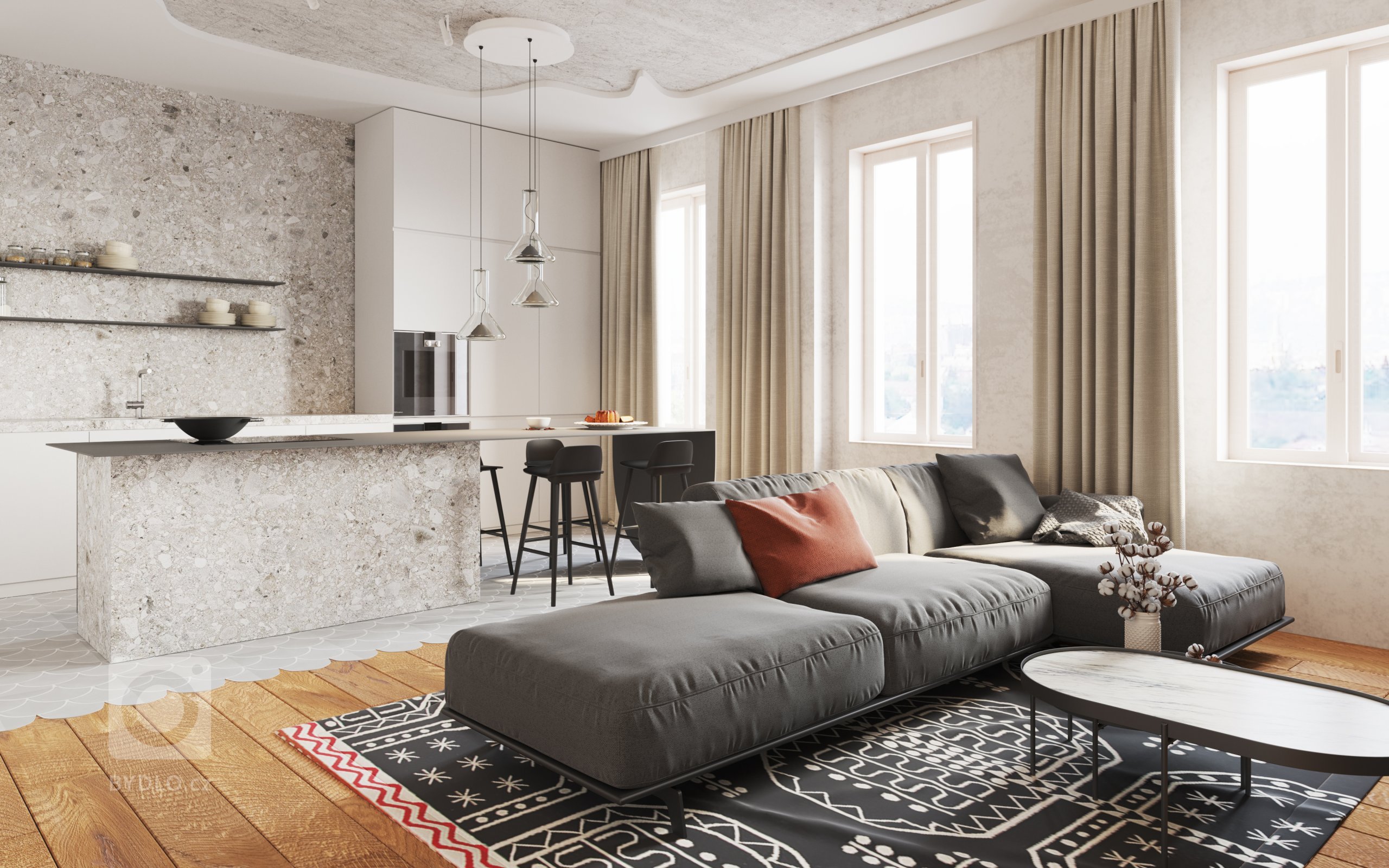 Rezidence ze 16.století

Akcentujeme dochované části domu a genius loci tohoto místa. Tradiční formy, jako je secesní štuk nebo barokní klenba, interpretujeme v moderním jazyce. Nehledáme kompromisy, navrhujeme tak, aby jednotlivé složky fungovaly ve vzájemné synergii. ⁠⁠