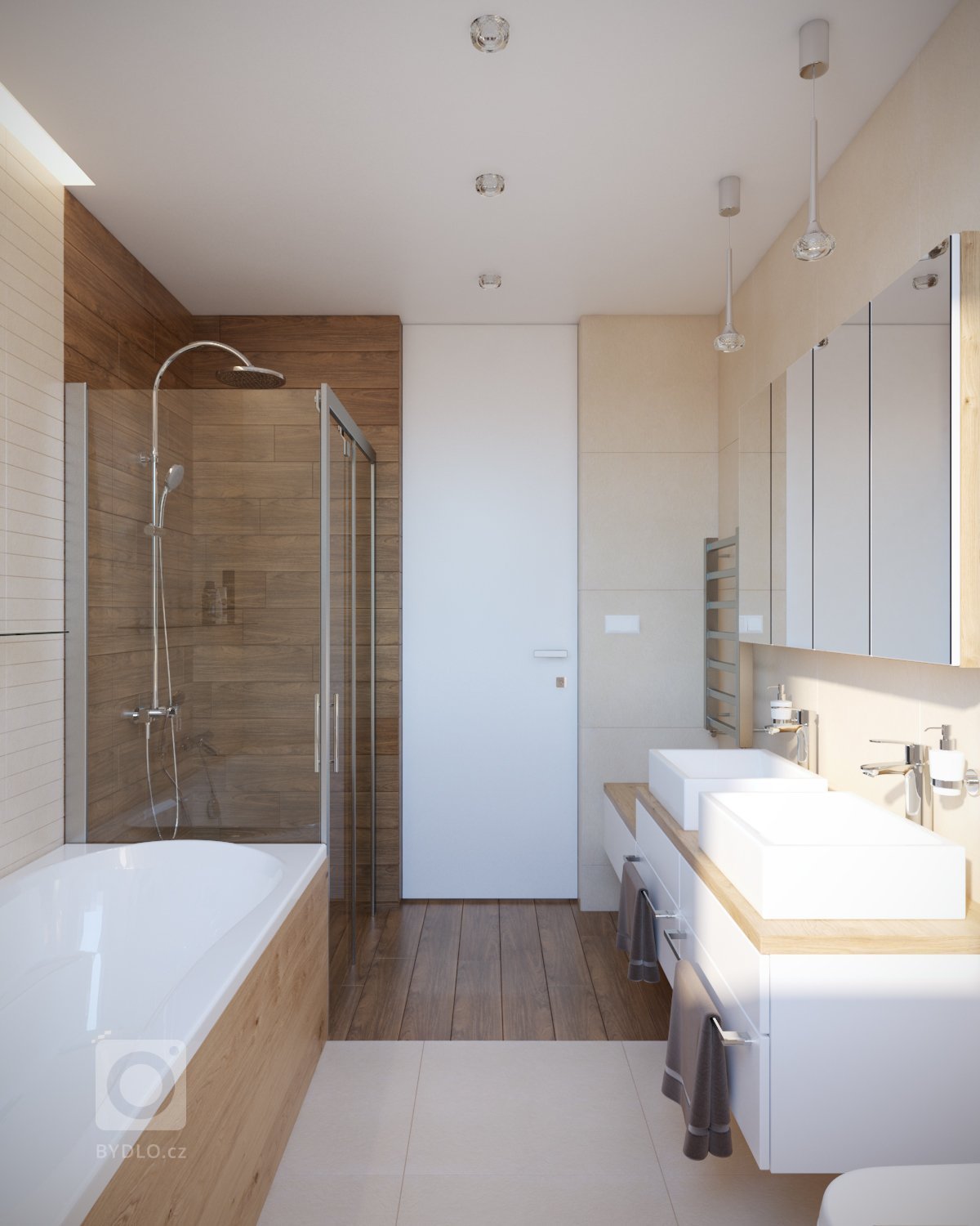 Návrh a vizualizácie luxusného bytu v Prahe. V prvej časťi projektu som vypracoval návrh a vizualizácie obývacej izby spojenej s jedálňou a kuchyňou. V druhej…