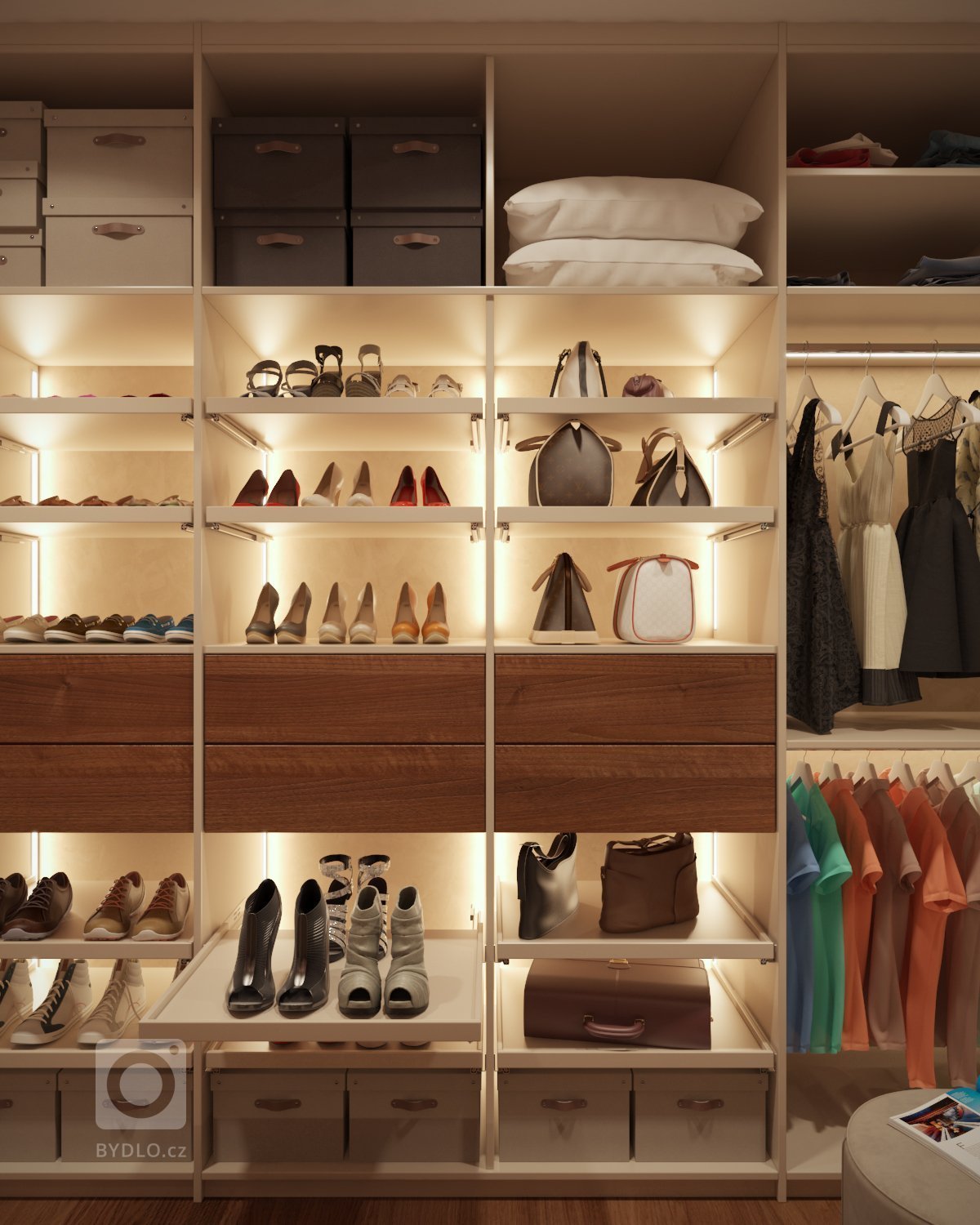 Návrh a vizualizácie luxusného bytu v Prahe. V prvej časťi projektu som vypracoval návrh a vizualizácie obývacej izby spojenej s jedálňou a kuchyňou. V druhej…