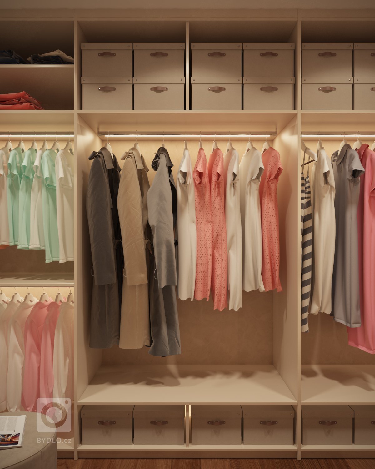 Návrh a vizualizácie luxusného bytu v Prahe. V prvej časťi projektu som vypracoval návrh a vizualizácie obývacej izby spojenej s jedálňou a kuchyňou. V druhej…