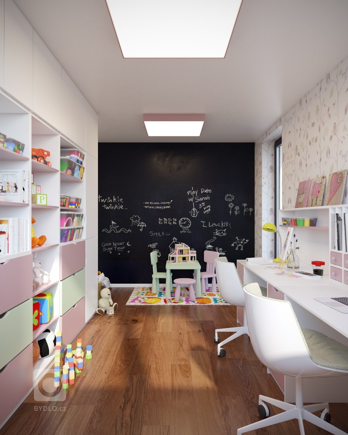 Návrh a vizualizácie luxusného bytu v Prahe. V prvej časťi projektu som vypracoval návrh a vizualizácie obývacej izby spojenej s jedálňou a kuchyňou. V druhej…