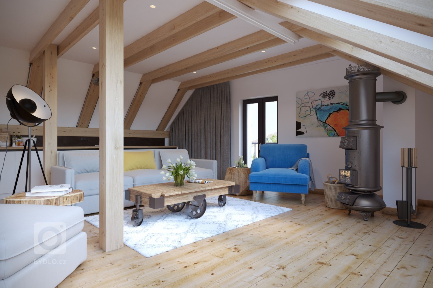 V projekte som vypracoval 3D vizualizácie pre štúdio DEZIRE INTERIORS s.r.o., ktoré riešilo návrh interiéru. Projekt sme začali vizualizovaním vstupnej chodby…