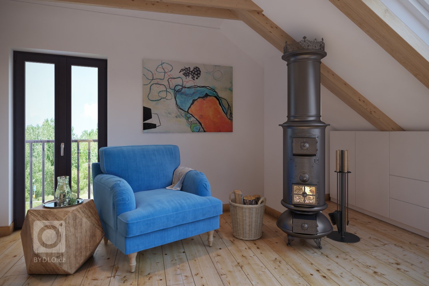 V projekte som vypracoval 3D vizualizácie pre štúdio DEZIRE INTERIORS s.r.o., ktoré riešilo návrh interiéru. Projekt sme začali vizualizovaním vstupnej chodby…