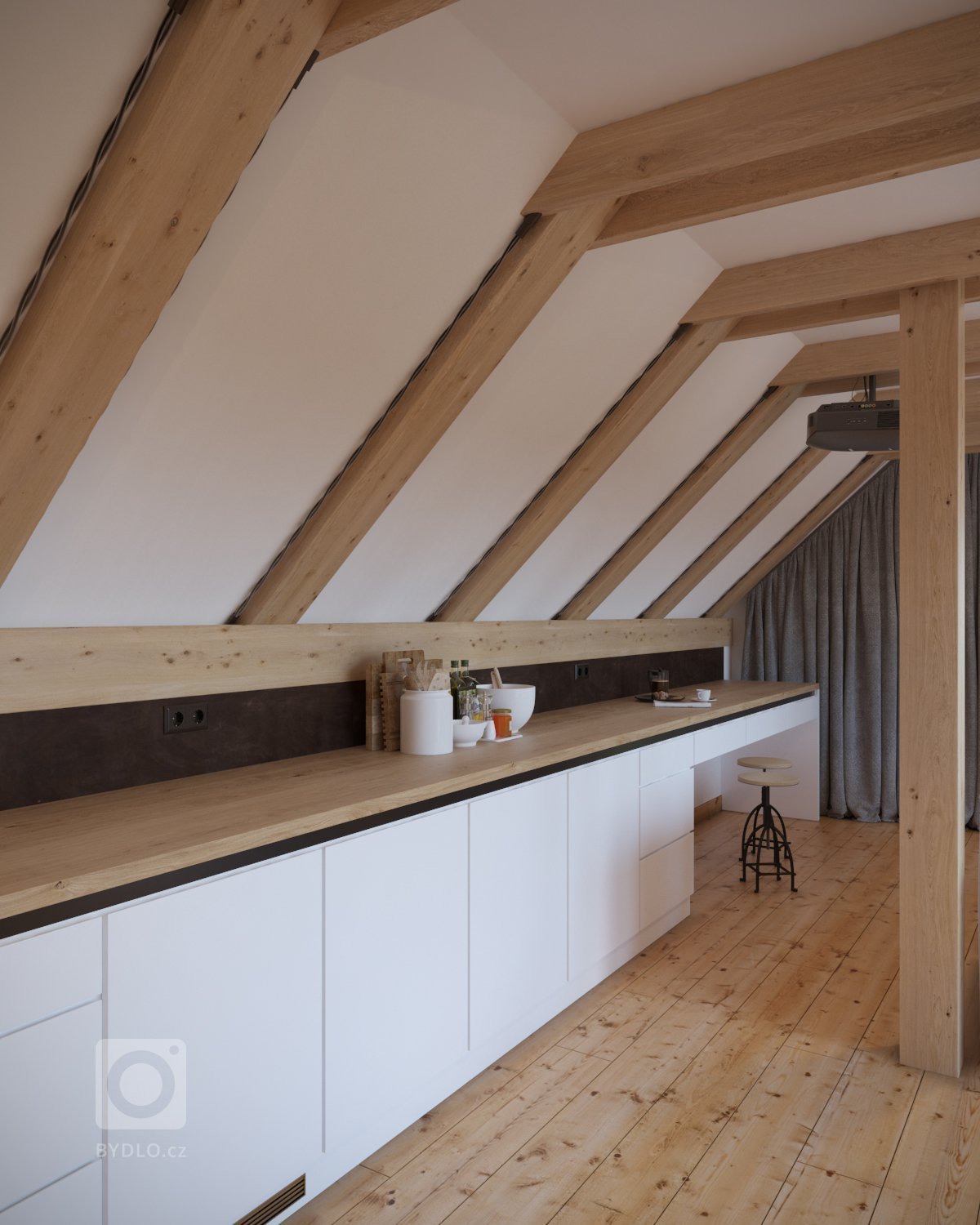 V projekte som vypracoval 3D vizualizácie pre štúdio DEZIRE INTERIORS s.r.o., ktoré riešilo návrh interiéru. Projekt sme začali vizualizovaním vstupnej chodby…