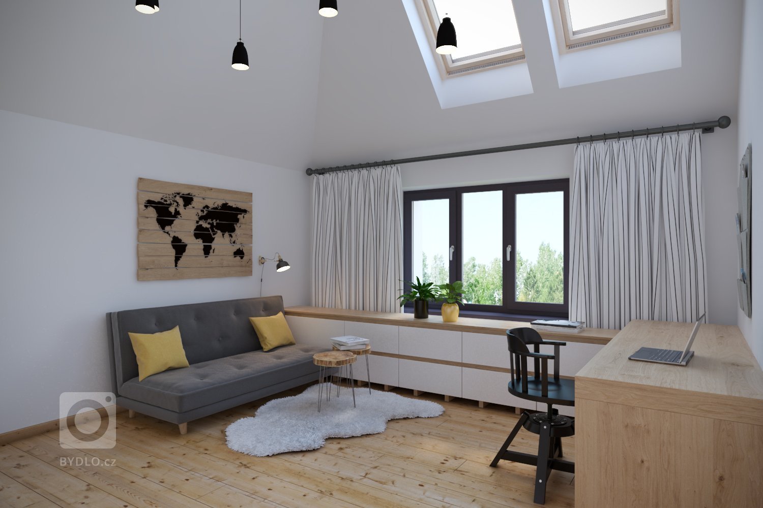 V projekte som vypracoval 3D vizualizácie pre štúdio DEZIRE INTERIORS s.r.o., ktoré riešilo návrh interiéru. Projekt sme začali vizualizovaním vstupnej chodby…