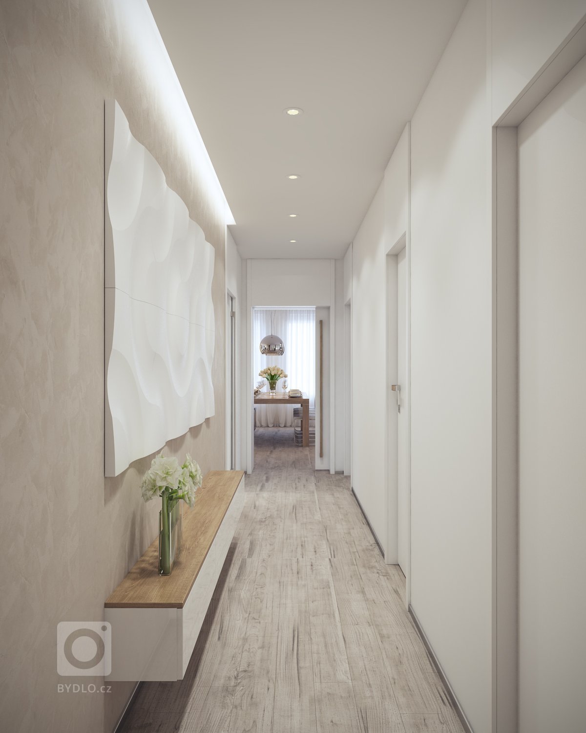 V projekte som vypracoval vizualizácie pre dennú zónu, chodbu, rodičovskú spálňu so šatníkom a samostatnou kúpelňou. V projekte som&nbsp; zvizualizoval aj…