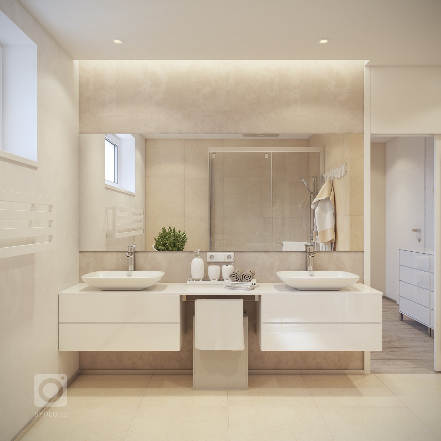 V projekte som vypracoval vizualizácie pre dennú zónu, chodbu, rodičovskú spálňu so šatníkom a samostatnou kúpelňou. V projekte som&nbsp; zvizualizoval aj…