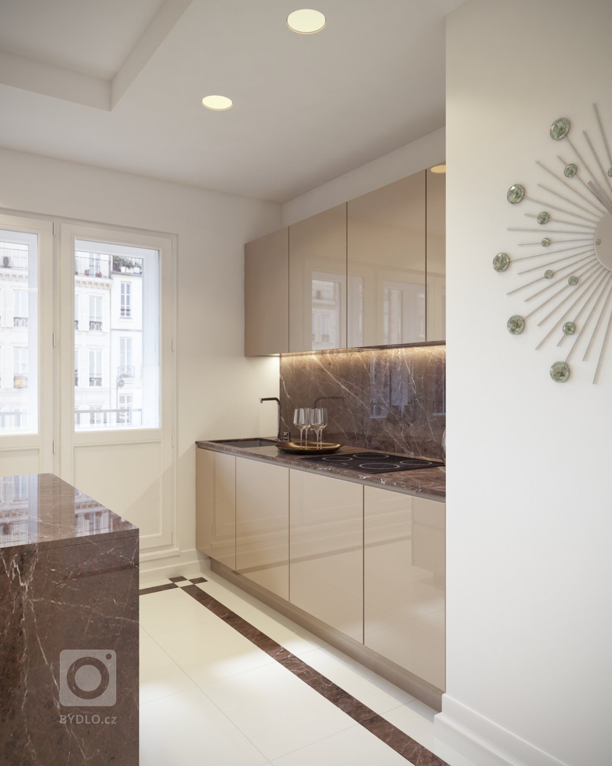 Návrh a vizualizácie luxusného bytu v Prahe. Projekt bol rozdelený do dvoch častí. V prvej časti som vypracoval vizualizácie pre obývaciu izbu spojenú s…