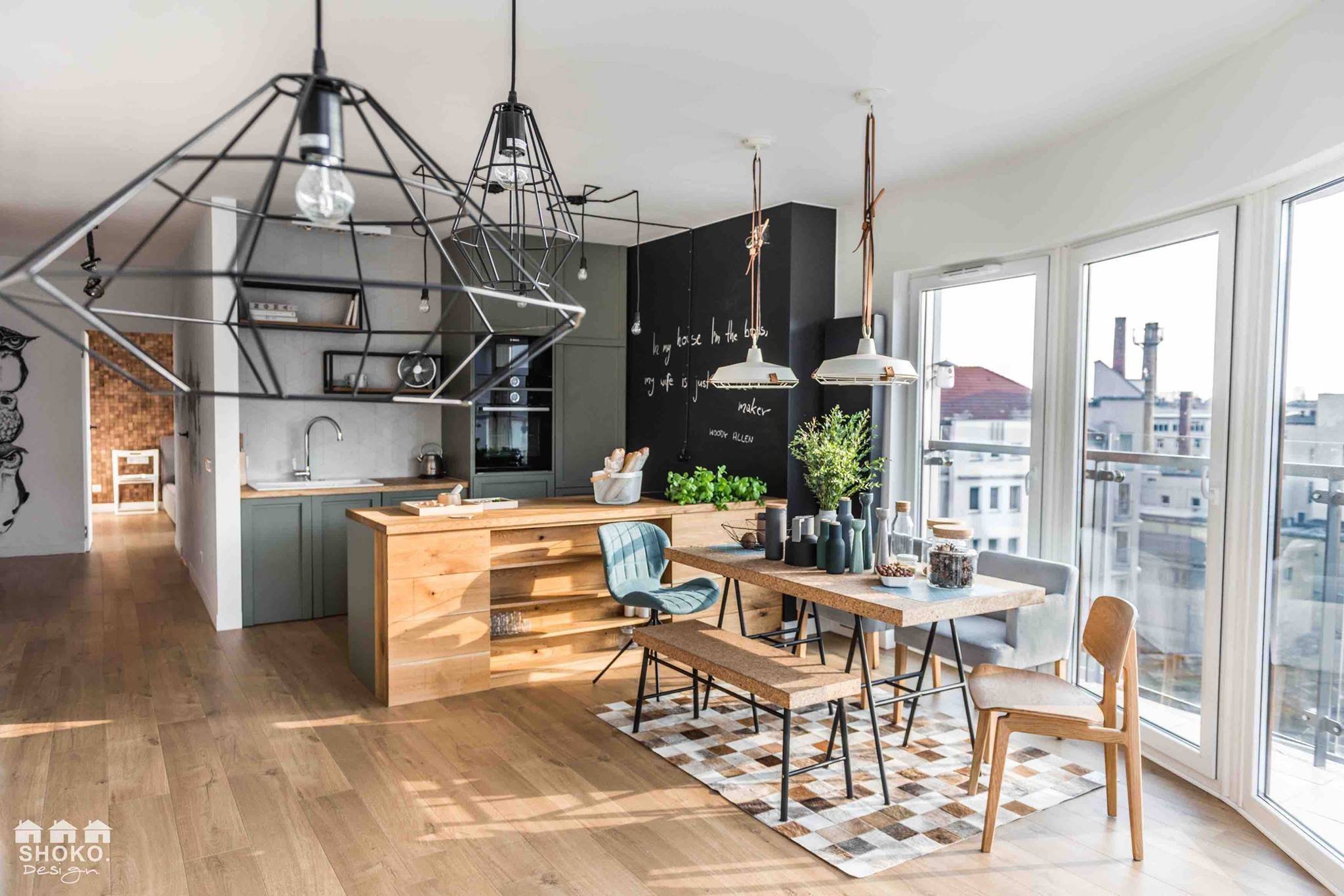 Byt ve skandinávském stylu  s panoramatickými okny