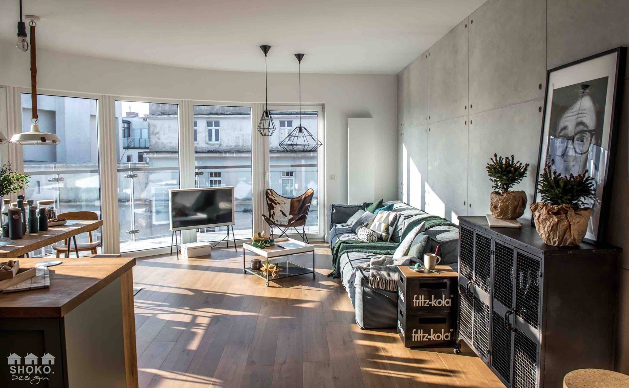 Byt ve skandinávském stylu  s panoramatickými okny