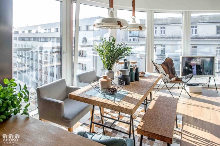 Byt ve skandinávském stylu  s panoramatickými okny