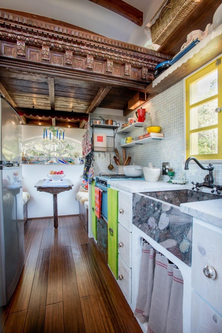 Vysněný domek na kolečkách s vlastní pecí na pizzu