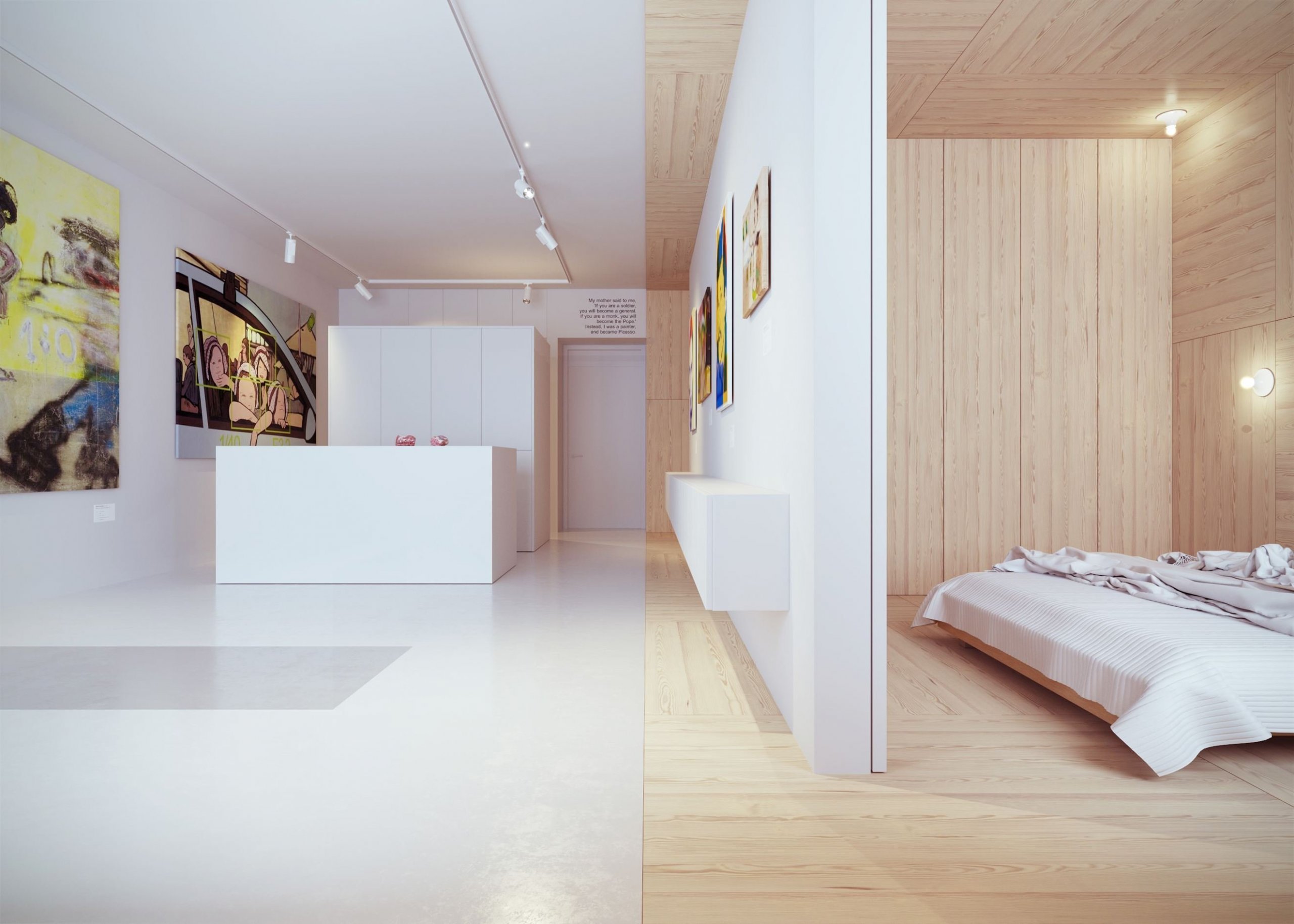 Malý byt jako galerie výtvarného umění