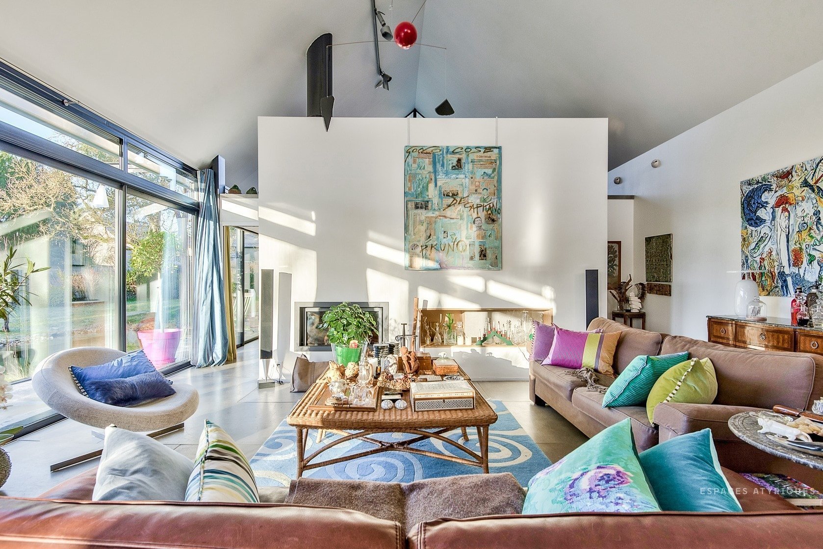 Prosklený dům s biotopem