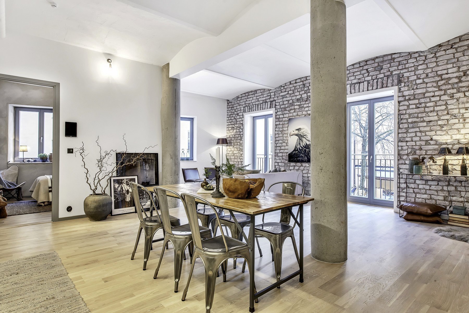 Romantické industriální podkroví