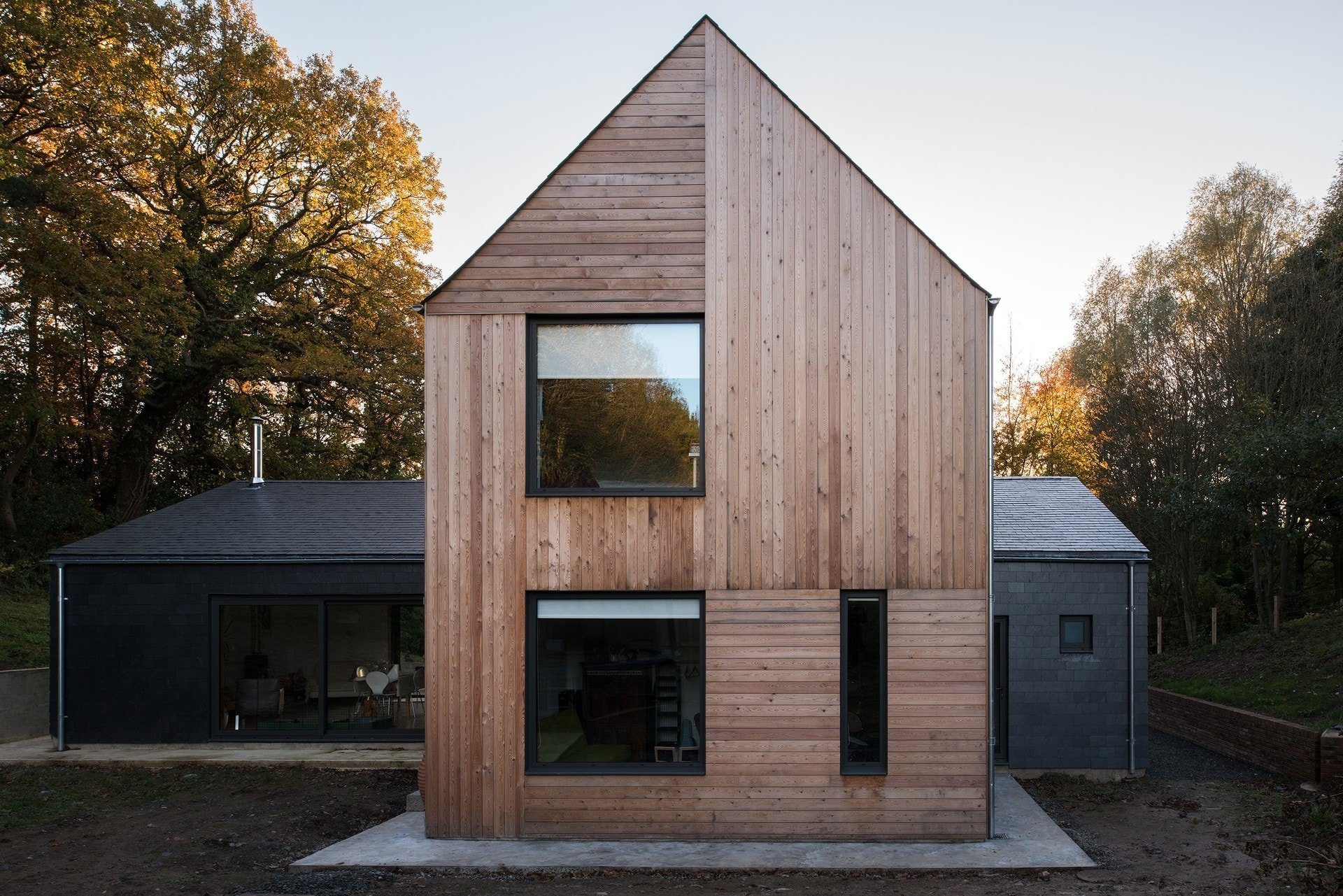 Rodinný dům ve tvaru kříže