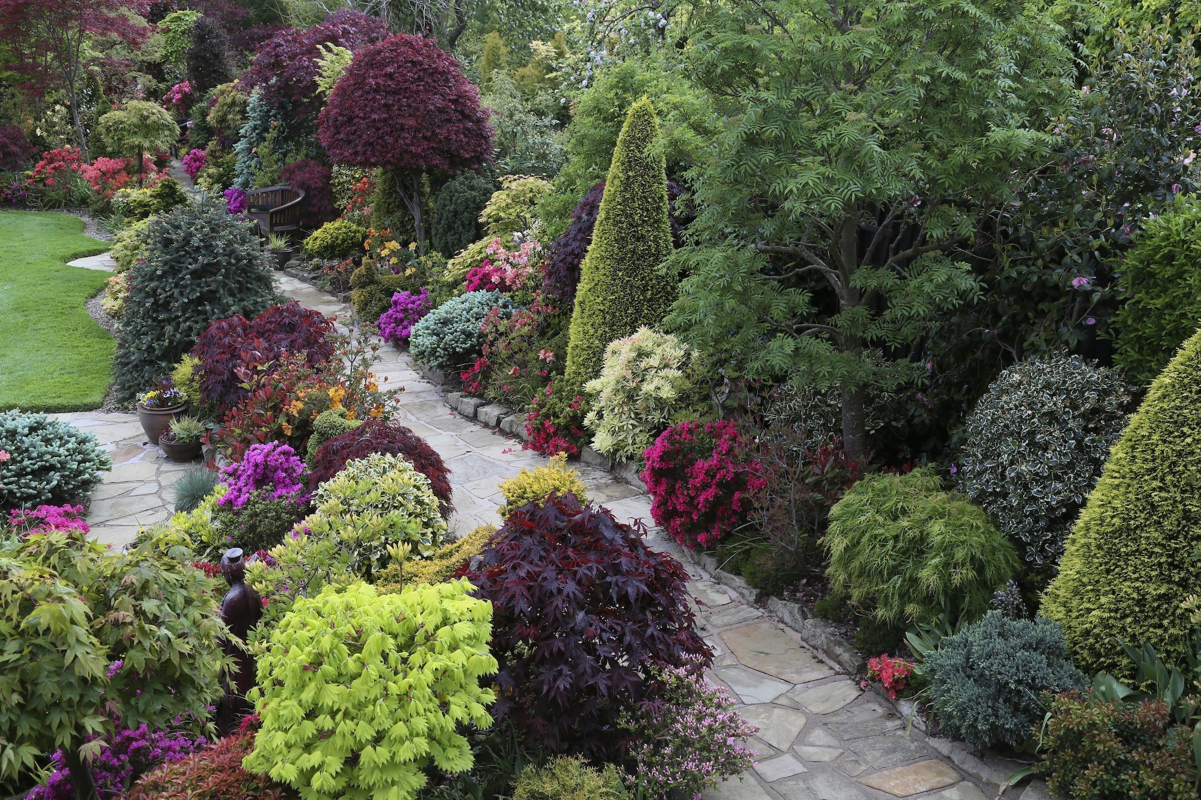 Oceňovaná zahrada hraje všemi odstíny podzimních barev